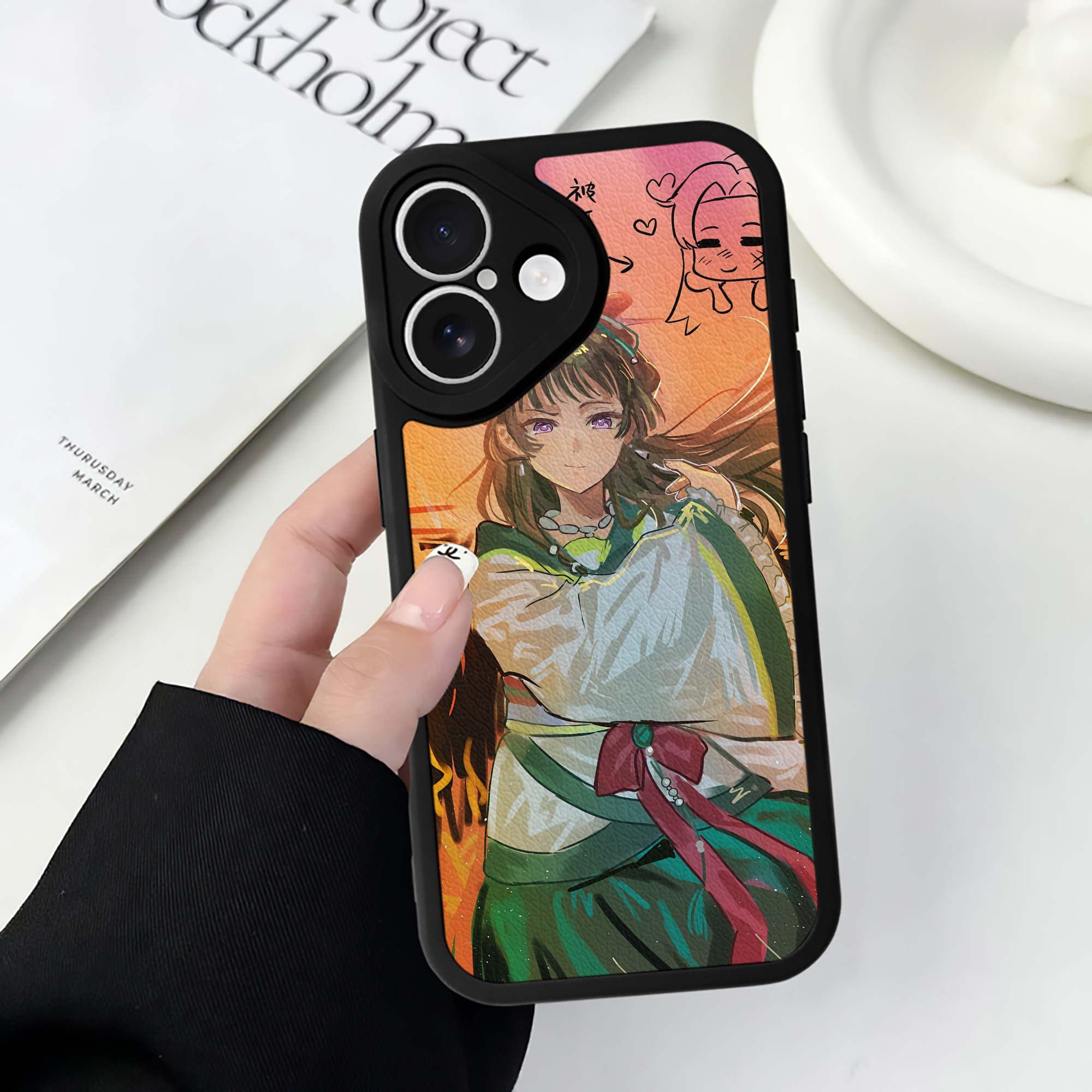薬屋のひとりごと The Apothecary Diaries 【iPhone 16シリーズ対応】シリコンスマホケース（レザー調） 材質：シリコン